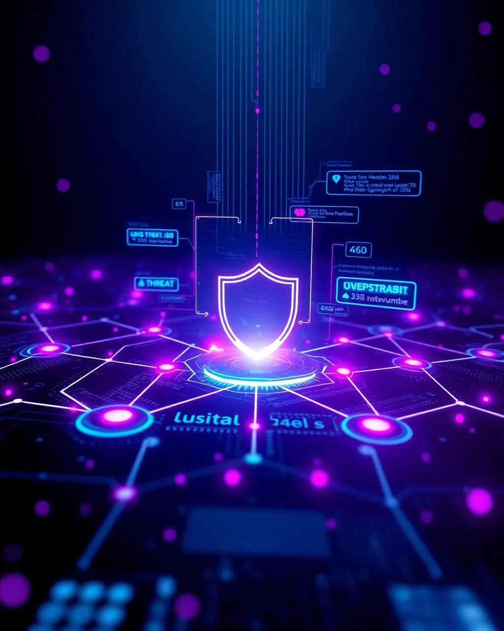 Cyberfeeds AI threat intelligence network visualization